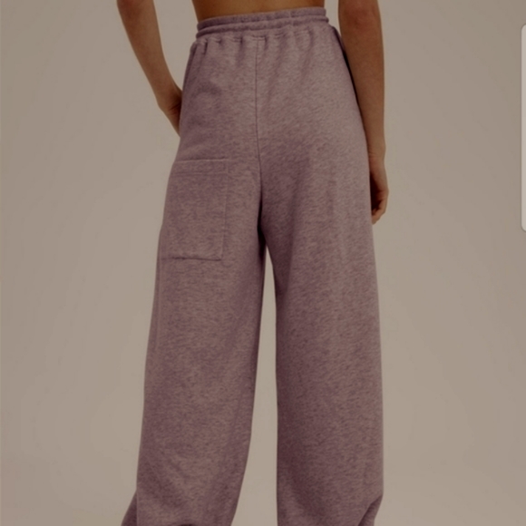Drawstring Hem Sweatshirt & Balloon Sweatpants Set (Dove Purple) -NAP Loungewear - Picture 6 of 13
